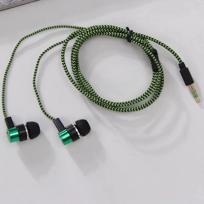 3.5mm In-Ear Wired Headphone 2 Basic Box Bass Stereo Earbuds Mobile Headphone Noise Cancelling Superb Bass Stereo Earphone Beauty World Shop