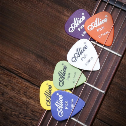 Alice Guitar Pick Mixed ABS Premium Matte Anti-Skid Guitar Pick 24/50/100 Pieces w/ Pick Box /for Acoustic Electric/Ukulele Beauty World Shop