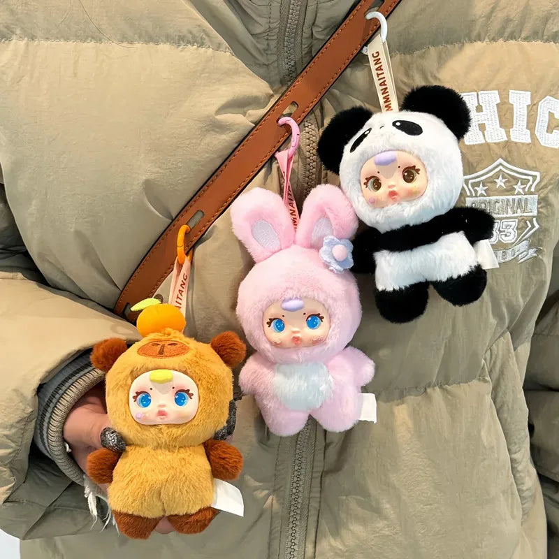 New Cute Milk Candy Capybara Elephantidae Panda Anime Figure Plush Pendant Backpack Decor Blind Box Surprise Toys Birthday Gifts Beauty World Shop