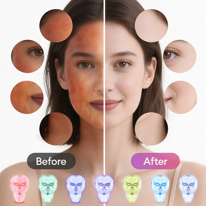 Face Neck Beauty Mask 7 Colors Light LED Mask Photon Red Light Facial Skin Care Repair Skin Anti Aging Wrinkle Skin Tightening Beauty World Shop