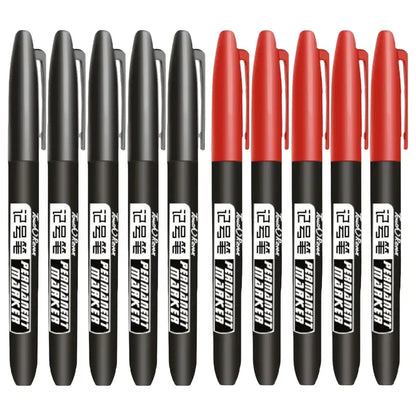 6-20PCs/Set PermanentMarker Pen Fine Point Waterproof Markers Thin Nib Crude Nib Black Blue Red Ink 1.5mm Fine Color Marker Pens Beauty World Shop