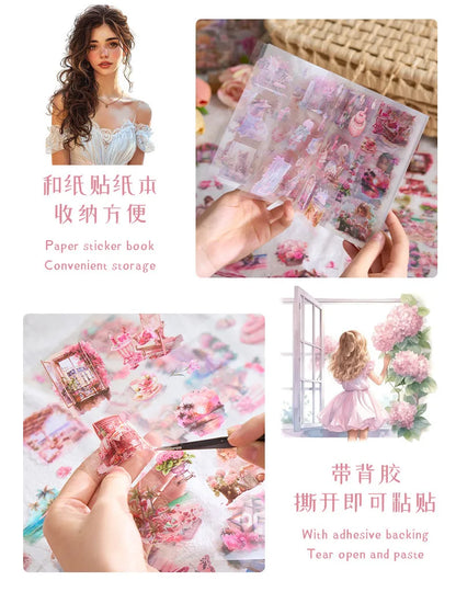 20Sheets PET Stickers Season Series PET Decorative Stickers Diary Scrapbooking Material Decor Album Stationery Stickers Beauty World Shop