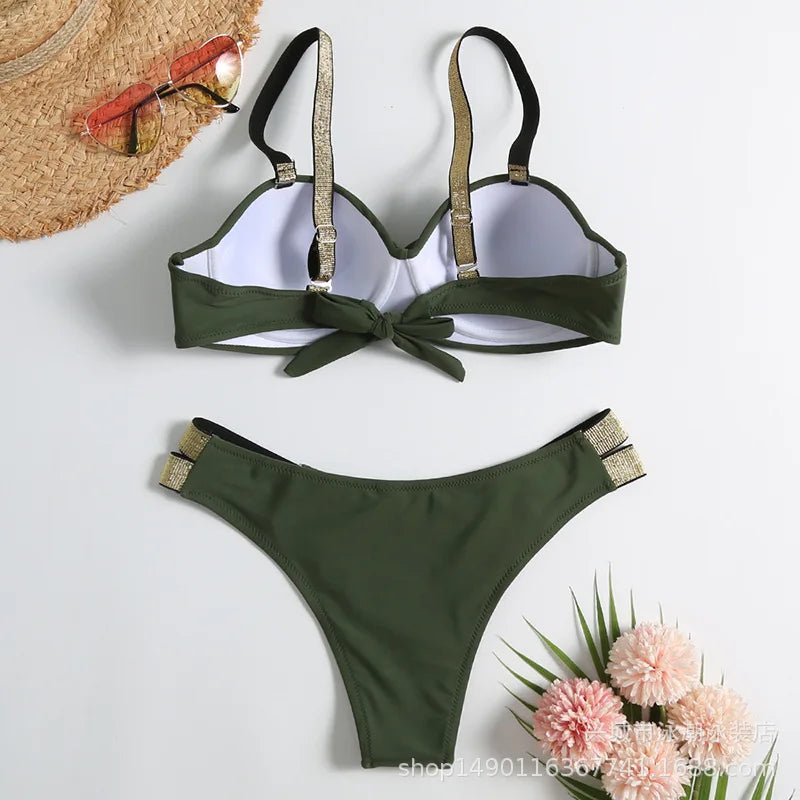 Summer Sexy Bikinis Push Up Swimsuits Women's Swimwear For Female Beach Swim Wear Bathing Suits Brazilian Bikini Set Pool Bather Beauty World Shop