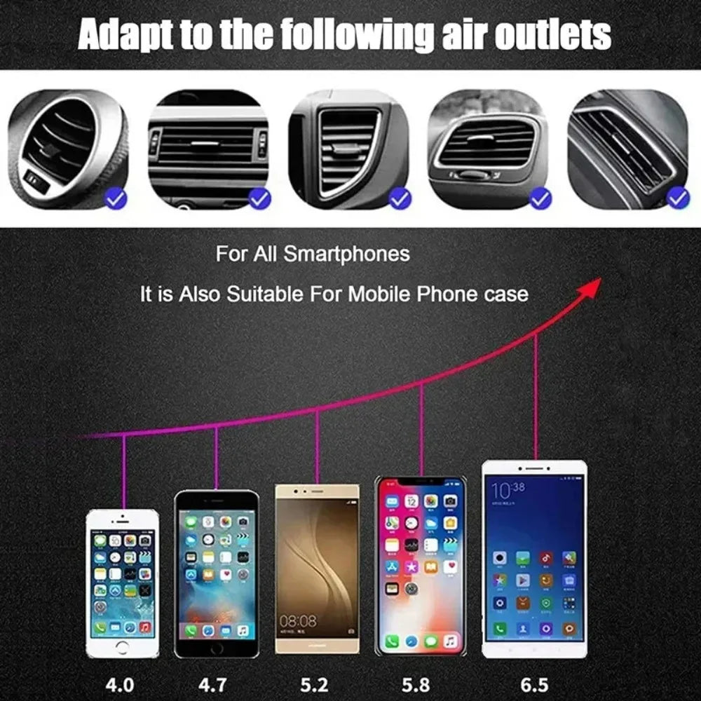 Infrared Induction Car Wireless Charger Stand Car Air Vent Clamp for iPhone 16~12 Pro Max Samsung Galaxy S25/S24 Fast Charging Beauty World Shop