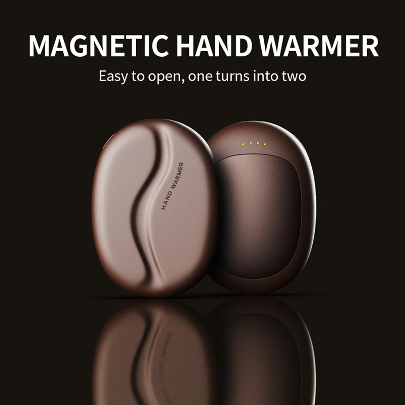 Magnetic Electric Hand Warmers 2Pack 5000mAh Large Capacity Portable USB Hand Warmer for Winter Outdoors Camping Beauty World Shop