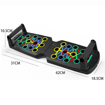 Portable Multifunctional Push-up Board Set With Handles Foldable Fitness Equipment For Chest Abdomen Arms And Back Training Beauty World Shop