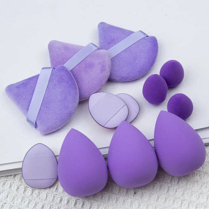 12/14Pcs Makeup Sponge Cosmetic Puff Foundation Sponges Blender Beauty Egg Powder Puffs Make Up Accessories Women Makeup Tools Beauty World Shop