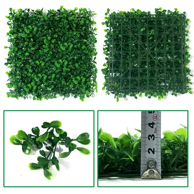 10pcs Artificial Plants Grass Wall Panel Boxwood Hedge Greenery UV Protection Green Decor Privacy Fence Backyard Screen Wedding Beauty World Shop