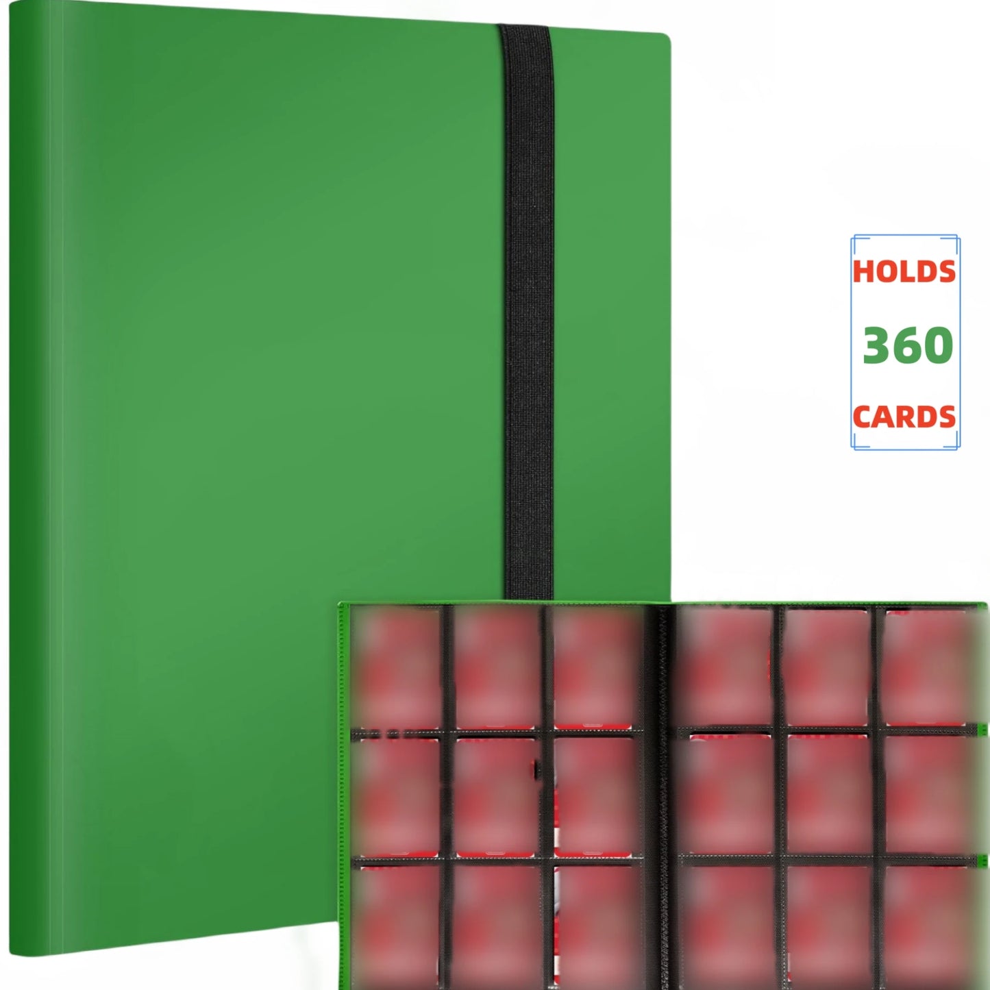 Premium 9-Pocket Trading Card Binder - Holds 360 Cards - Durable PP Cover - Ideal for Basketball, Baseball, and Sports Cards Beauty World Shop