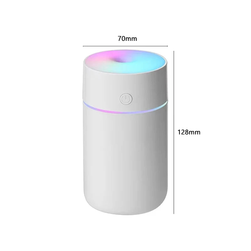 HOMEFISH Colorful Portable Mini Air Humidifier USB Rechargeable Wireless Home Car Aroma Diffuser Essential Oil Atomizer Beauty World Shop