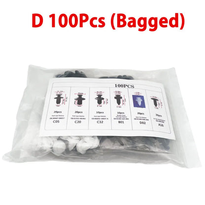 Auto Fastener Clip Mixed Car Body Push Retainer Pin Rivet Bumper Door Trim Panel Fastener Kit Car Clips Box or Bag packaging Beauty World Shop