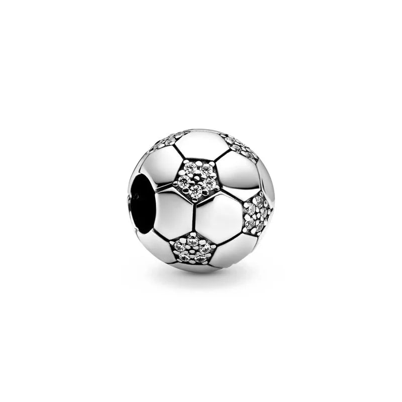 2025 New S925 Silver Spring Ball Bear Cross Pendant Suitable for Original Bracelets DIY Accessories Women's Charm Jewelry Gifts Beauty World Shop