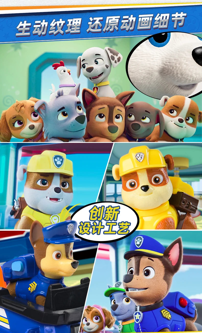 New Original PAW PATROL Vehicle Car Ryder Tracker Everest Chase Rex Skye Rocky Marshall Zuma Action Figure Toy Kid Birthday Gift Beauty World Shop