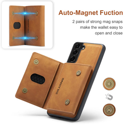 DG.MING Magnetic Detachable PU Leather Wallet Case for Samsung Galaxy S23 Ultra S22 S21 S20 FE A52 A52S A12 A54 A14 Note20 Ultra Beauty World Shop