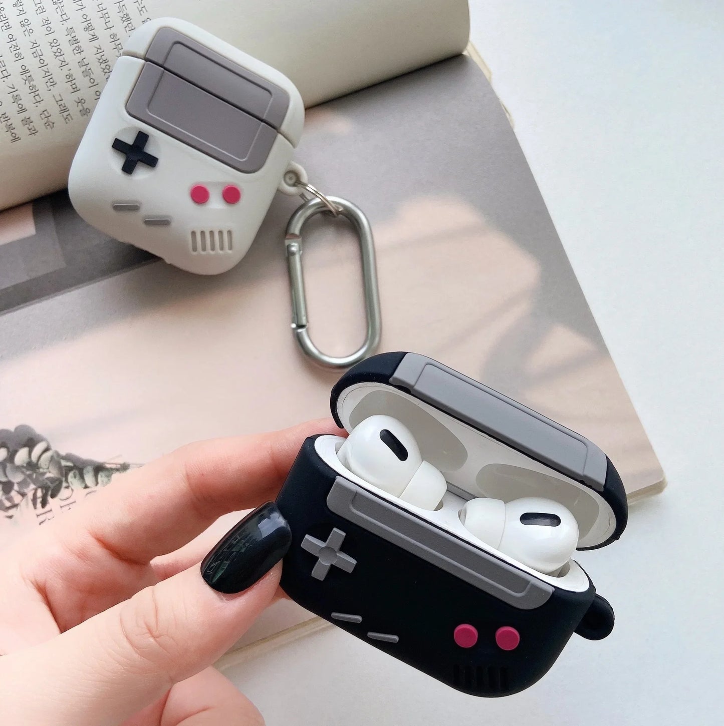 Fashion Classic Retro Game Console Earphone Case For Airpods 4 1 2 3 Pro For AirPods Pro2 Generation Gameboy Silicone Headpho