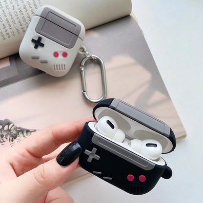 Fashion Classic Retro Game Console Earphone Case For Airpods 4 1 2 3 Pro For AirPods Pro2 Generation Gameboy Silicone Headpho