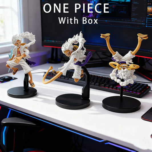 Anime ONE PIECE Figure Toy 18cm Nika Monkey D Luffy Action Figures Dolls Pvc Model Collectible Statue Toy Christmas Gift Beauty World Shop