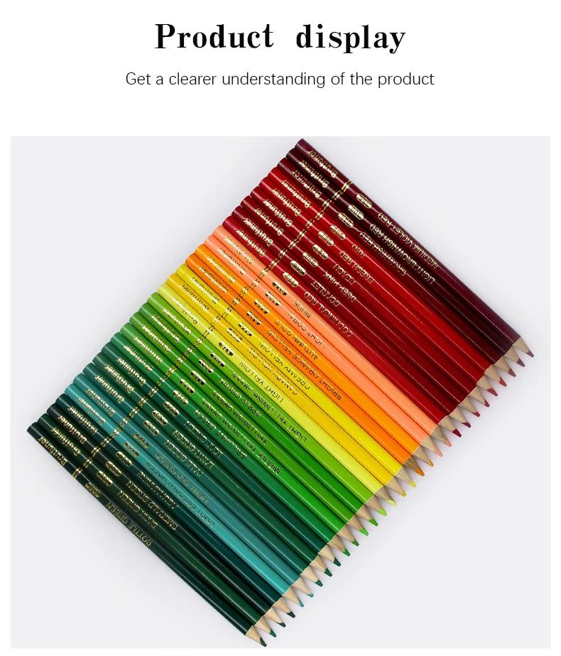 Brutfuner 48/72/120/150/160/180Colors Pencils Professional Oil Wood Soft Watercolor Pencil For School Draw Sketch Art Supplies Beauty World Shop