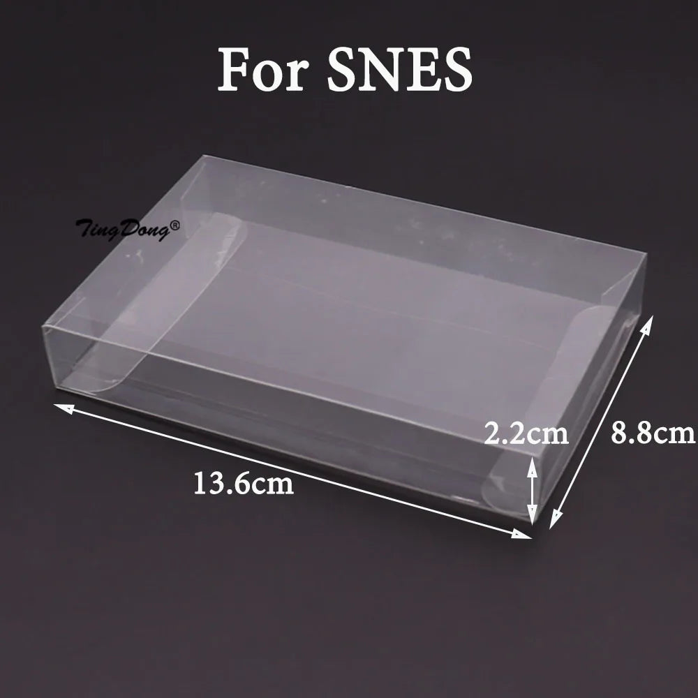5/20PCS Clear Transparent Game Cartridge Box Case Games Plastic PET Protector for N64 NES SNES for ps5 ps4 ps3 GB GBA GBC Switch