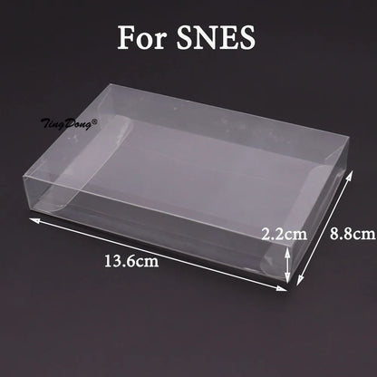 5/20PCS Clear Transparent Game Cartridge Box Case Games Plastic PET Protector for N64 NES SNES for ps5 ps4 ps3 GB GBA GBC Switch