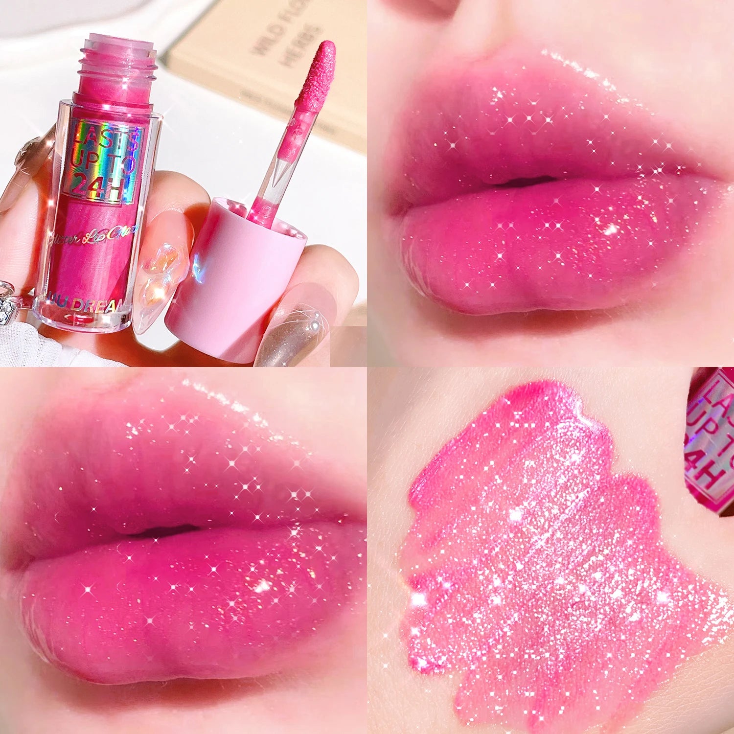 Sparkling Gloss Lip Balm – Water-Gloss Mirror Finish, Moisturizing, Hydrating, Non-Sticky, Cup-Proof, Plump Lips Beauty World Shop