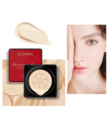 OCHEAL Mushroom Head BB Cream Foundation Cream for Face Makeup Concealer Cushion for Face Base Cream Makeup Cushion Compact Beauty World Shop