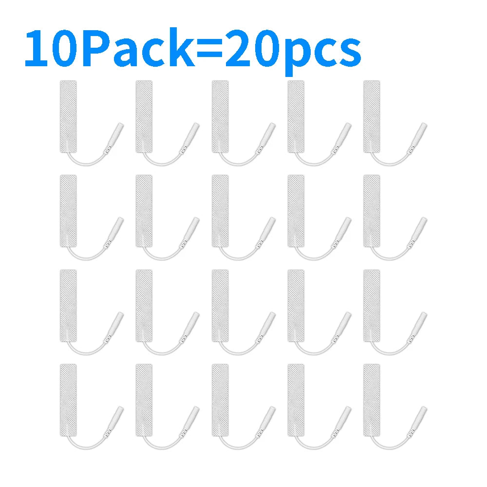 Tens Electrode Pads Reusable Electrodes Pads Replacement  EMS Muscle Stimulator Body Massager TENS Device  Accessories 7x1.5cm Beauty World Shop