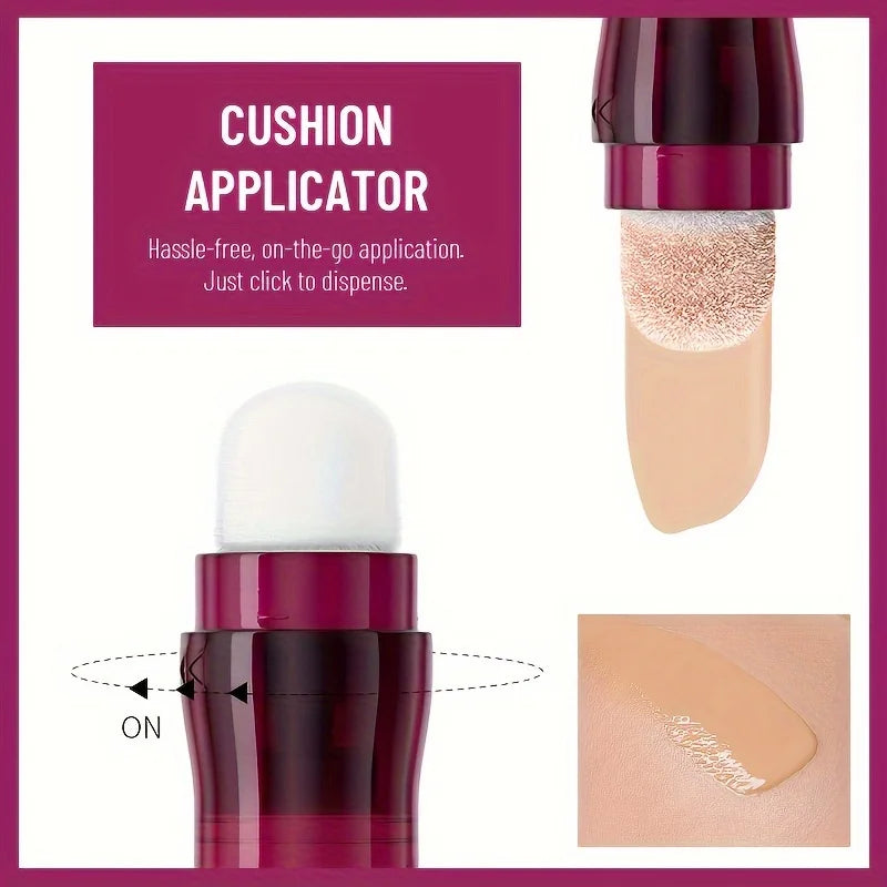 New Sponge Head Concealer for Dark Circles Freckles Acne Pigmentation and Blemishes Long Lasting Moisturizing Liquid Foundation Beauty World Shop