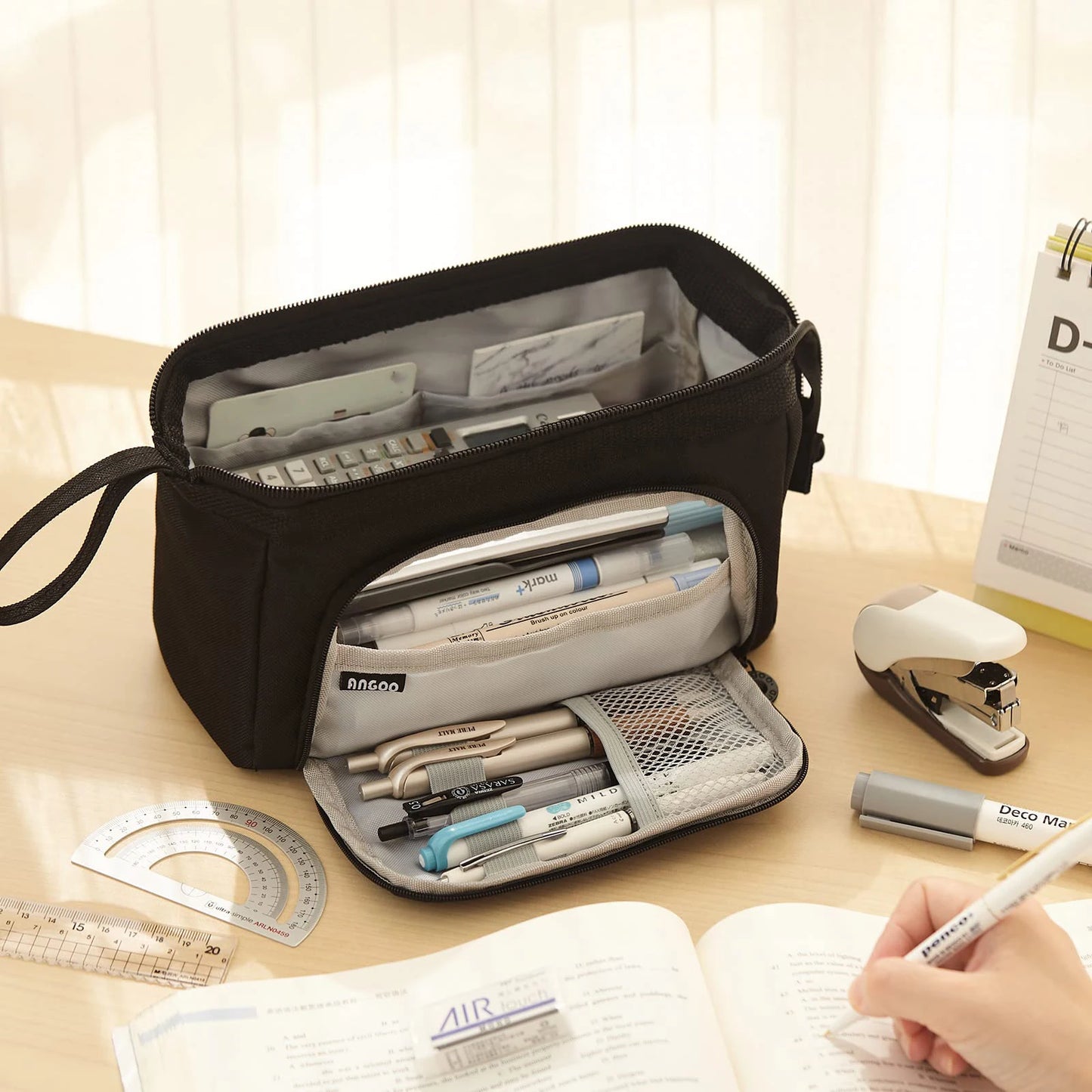 Large Capacity Pencil Case Cute Student Pencil Cases Big Pen Bag Case Storage Box Boy Girl Kid Office School Stationery Supplies Beauty World Shop
