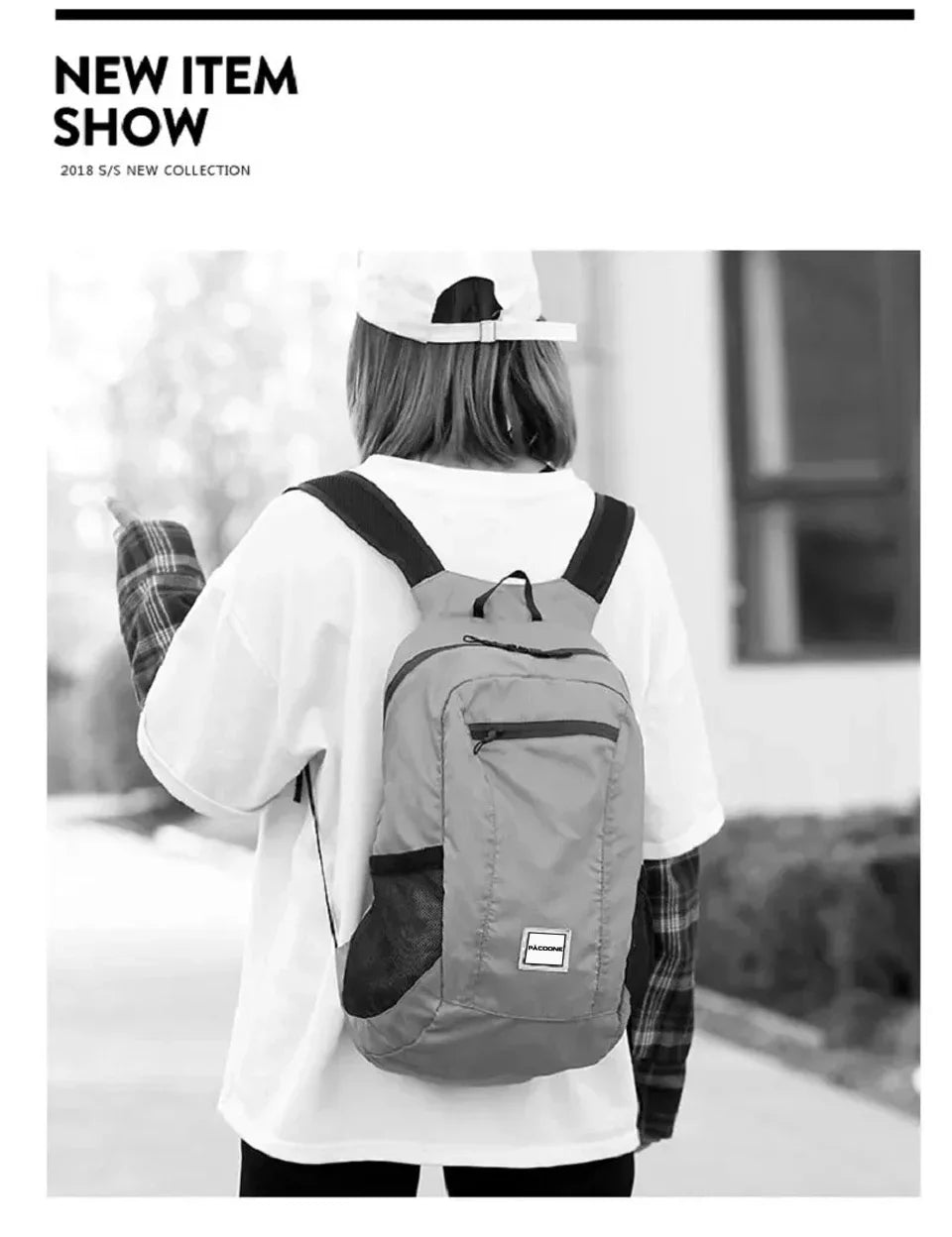Outdoor Hiking Bag 20L Lightweight Portable Backpack Foldable Waterproof Folding Ultralight Pack for Women Men Travelling Hiking Beauty World Shop