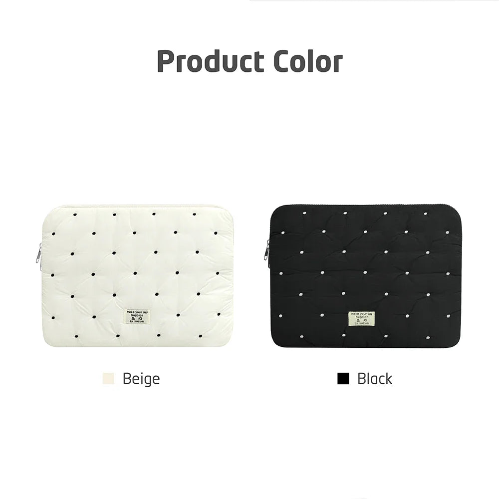 Laptop bag for macbook air 13 case 13-14 Inch puffy notebook pouch 15-16Inch Cute laptop sleeve 9-11 Inch Tablet Sleeve girl bag Beauty World Shop