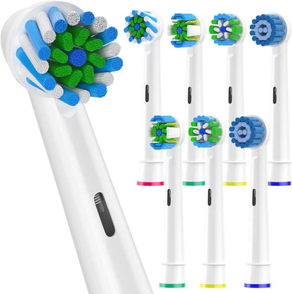 8/16pcs Toothbrush Head Compatible with Braun Oral B Electric Toothbrush, Replacement Toothbrush Heads Fit for Oral b Vitality Beauty World Shop