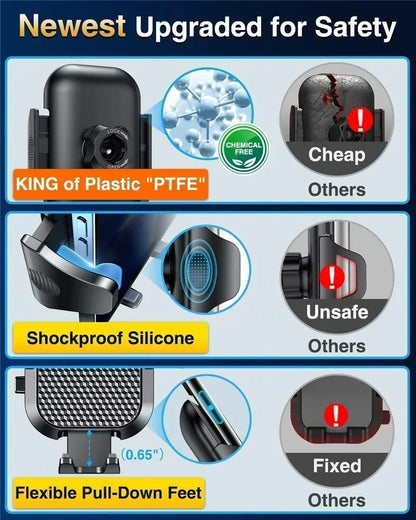 360° Windshield Car Phone Holder Car Dashboard Mobile Cell Support Bracket Universal Sucker for iPhone 16 15 14 Samsung Xiaomi Beauty World Shop