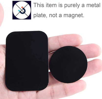 5pcs/Set Metal Disk Plate for Magnetic Phone Holder Black Iron Sheet Disk Sticker Car Phone Magnet Stand Accessories for car Beauty World Shop