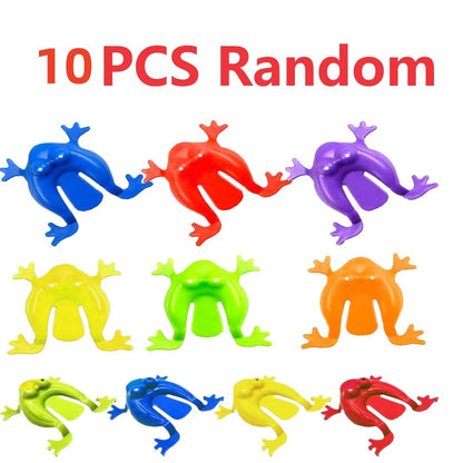 10-50PCS Jumping Frog Bounce Frogs Parent-Child Toys For Kids Novelty Assorted Stress Relief Toys Children Birthday Party Gift Beauty World Shop