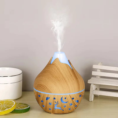 USB Ultrasonic Cool Mist Sprayer Essential Oil Fragrance 200ml Mini Home Wood Grain Air Humidifier Electric Air Aroma Diffuser Beauty World Shop