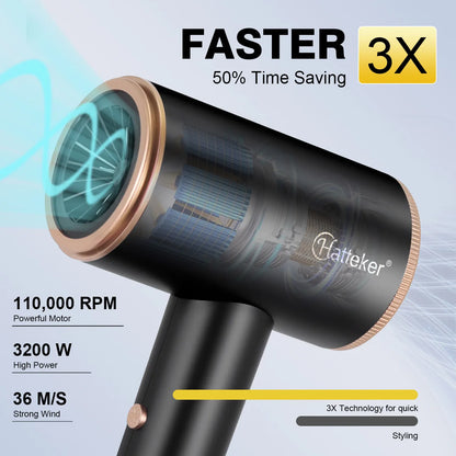 Salon 3200W Hair Dryer,Professional Ionic Hair Blow Dryer,High-speed Hair Dryer,Heat Protection Hairdryer,Hair Styling Hairdryer