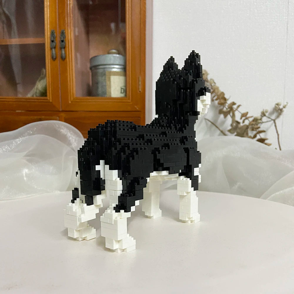 KNEW BUILT Dog Model Mini Building Block Toys Set for Kid Boy Girls Adult Beginner Teddy Hughes Corgi Collie Pet Style Bricks Beauty World Shop