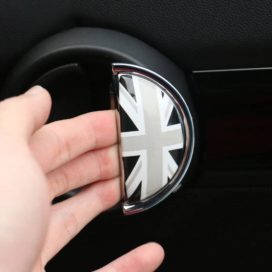 2PCS Car Door Wrist Handles Anti Scratches 3D Stereo Protective Sticker For BMW MINI ONE Cooper S CLUBMAN R55 R56 R60 R61 Decals Beauty World Shop