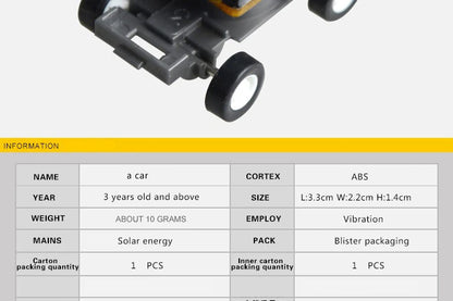 Solar Power Mini Sports Car Smaller Solar Power Project Car Mini Toy Car Educational Gadget Kids Gift Funny Racer Beauty World Shop