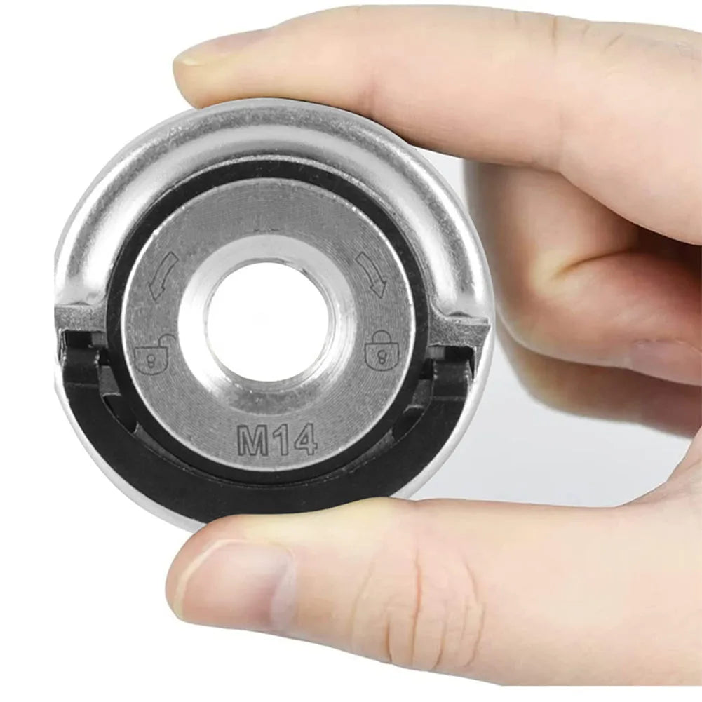M14 Angle Grinder Quick Release Self-Locking Grinder Pressing Plate Flange Nut Power Chuck Beauty World Shop