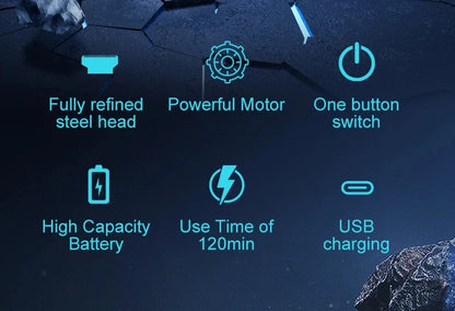 Design of adjustable cutter head with USB charging for electric hair clipper hair and beard trimming Beauty World Shop