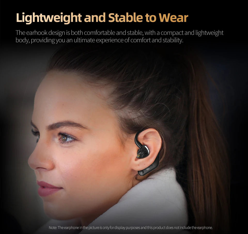 KZ AN01 Wireless Bluetooth 5.4 Cable Ear Hook With Charging Case For KZ Castor PRO PR2 PR3 ZSXPRO ZVXPRO Krila