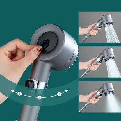 Shower head Shower Filter with Four Modes Bathroom Accessories Head Massage Shower Accessories Shower Knobs Home Furnishings Beauty World Shop