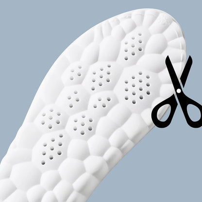 1Pair/2Pairs/4Pairs High Elasticity Latex Sport Insoles Soft Shoe Pads Arch Support Orthotic Insoles Breathable Deodorant Insole Beauty World Shop