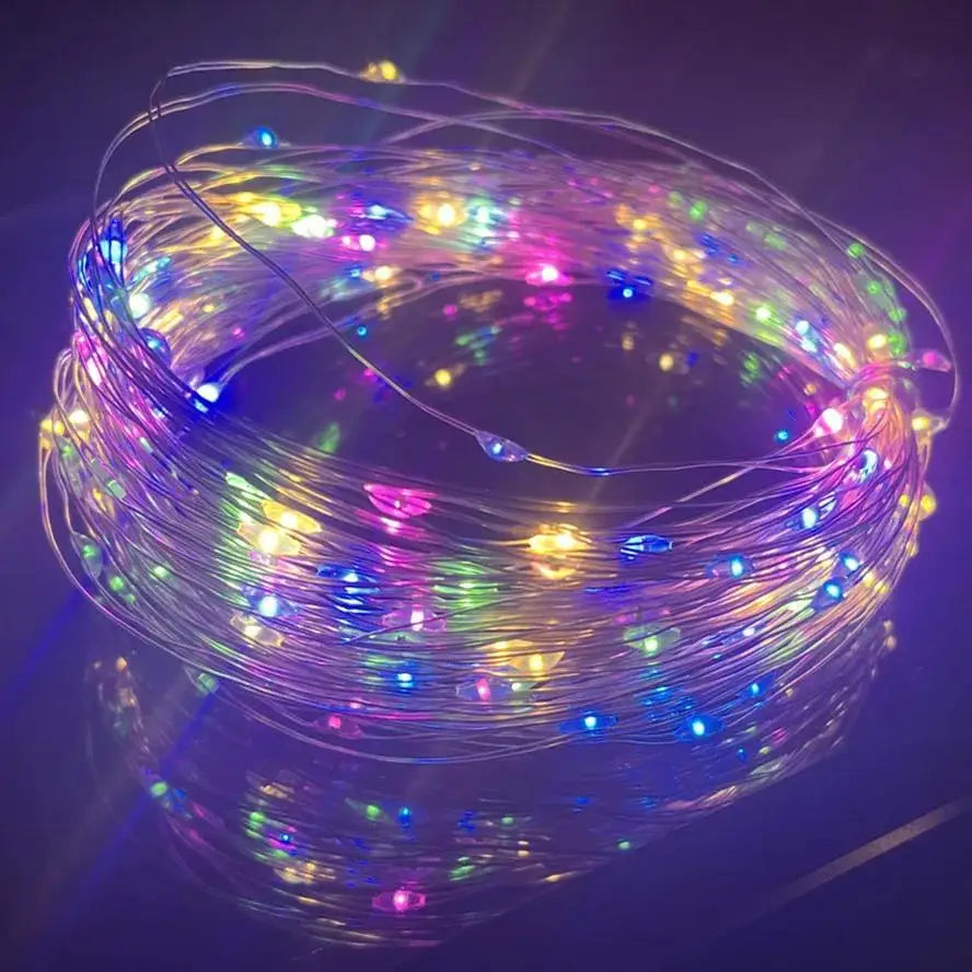 30M 10M Waterproof USB LED Lights String Copper Wire Fairy Garland Light Lamp Christmas Wedding Party Holiday Lighting wreath Beauty World Shop