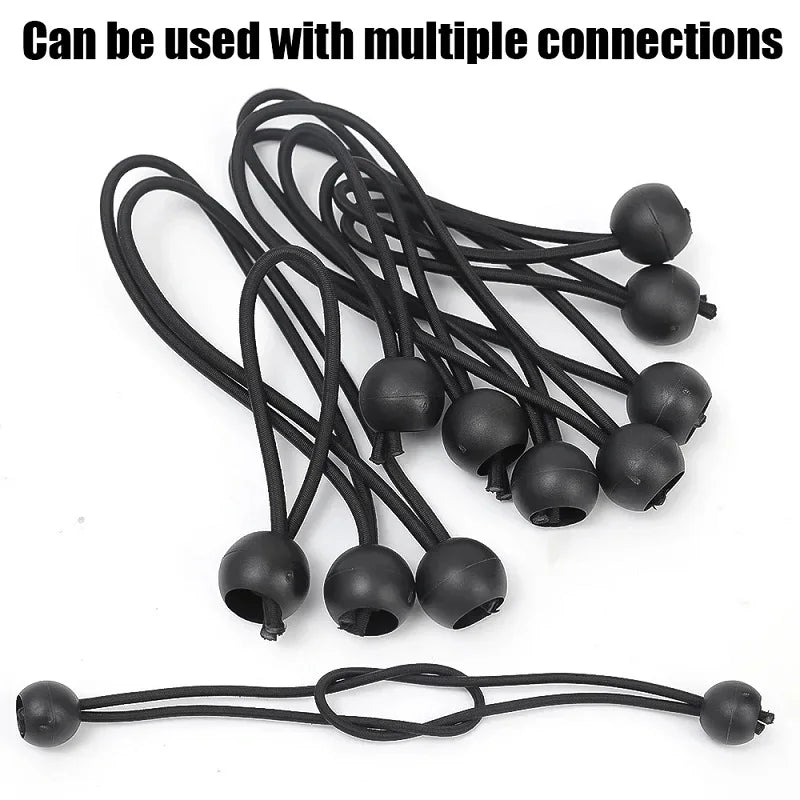 Outdoor Elastic Ball Rope Bungee Cords Portable Tent Fixing Tarpaulin Awning Canopy Heavy Duty Tarp Tie Down for Shelter Cargo Beauty Trend Shop
