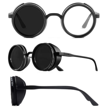CRIXALIS Handmade ND Adjustable Sunglasses 1~9 Manual Dimming Glasses Fishing Filter UV400 Retro Steampunk Polarized SunGlasses Beauty World Shop