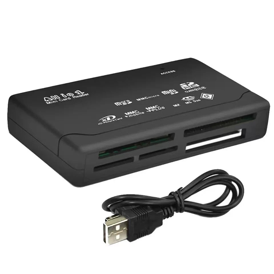 Usb 2.0 Mini Memory Card Reader, Multifunctional All In One Card Reader,, 480mbps, Tf, M2, Xd, Cf, Micro Sd Beauty World Shop