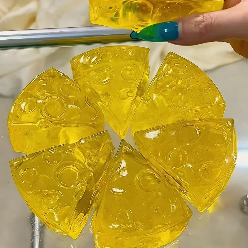Squishy Honey Cheese Square Fidgets Toys Super Soft Mochi Cheese Squeeze Toy Funny Anti-stress Sensory Toy for Kids Adults Beauty World Shop
